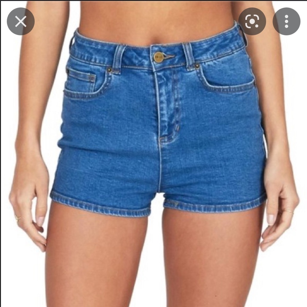 Amuse Society Blue Denim Jean Shorts You and Me Size 30